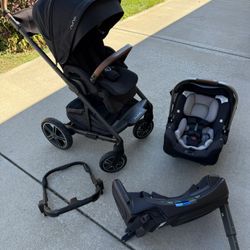 Nuna Mixx Next Stroller And Nuna Pipa RX Car Seat Travel System