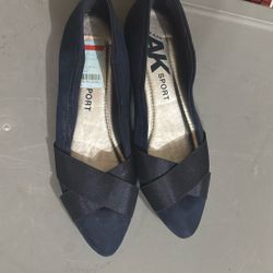 Ann Klein —Navy Flats NEW Size 7 1/2