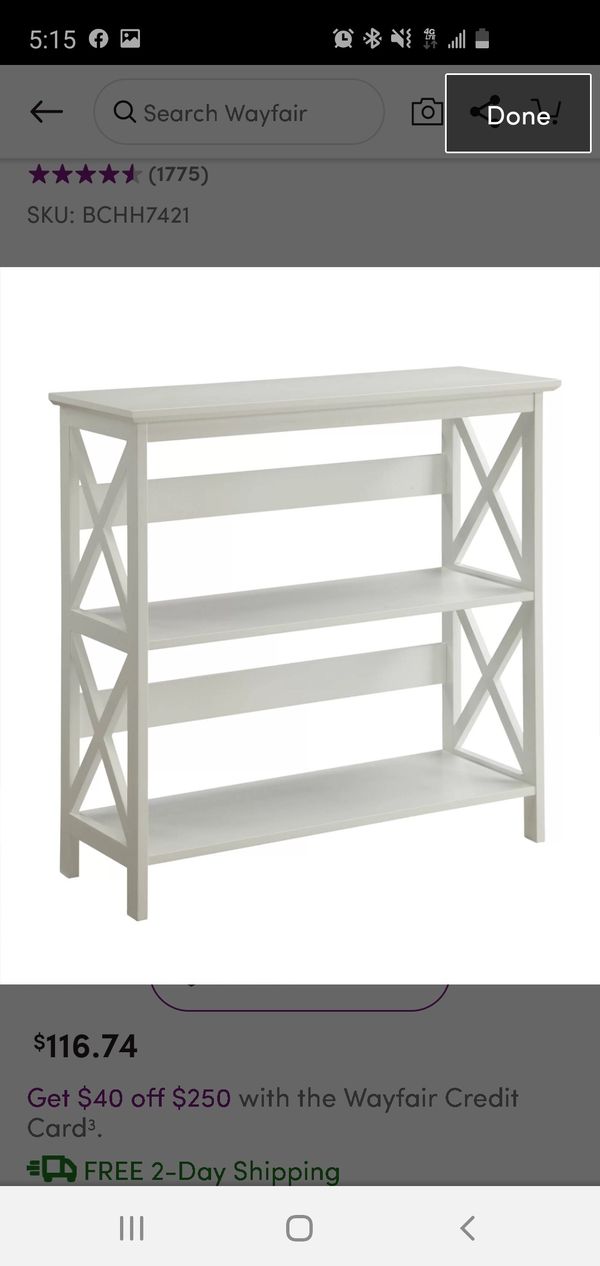 New And Used White Bookcase For Sale In Melrose Park Il Offerup