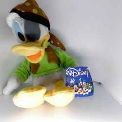 Disney Toy Factory Pirate Donald Duck Plush NWT 9 Inches