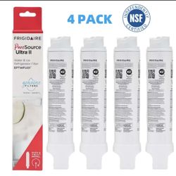 The 4 PACK NEW Frigidaire EPTWFU01 Pure Source Ultra II Refrigerator Water Filter is a high-quality filter designed specifically for Frigidaire refrig