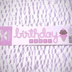 New Birthday Party Scrapbook Stickers