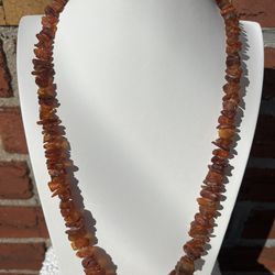 Vintage Cherry Amber  Necklace For Sale