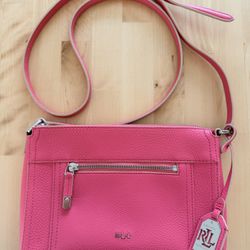 Ralph Lauren Purse Pink Crossbody Ralph Lauren Bag women’s Purse Bolsa 