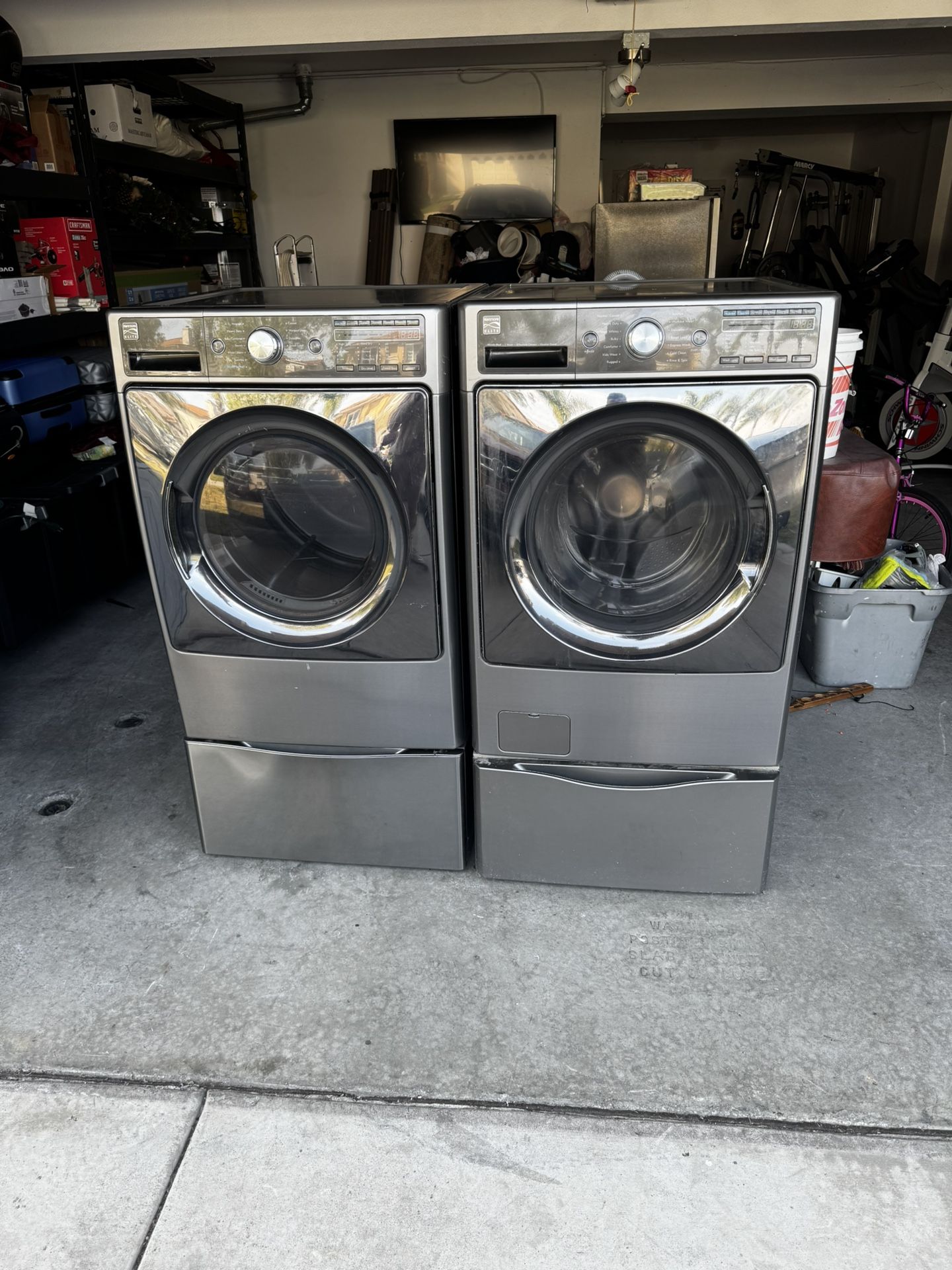 Kenmore Washer And Dryer Set With Pedestals