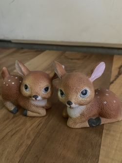 Homco Porcelain Deer Figurines
