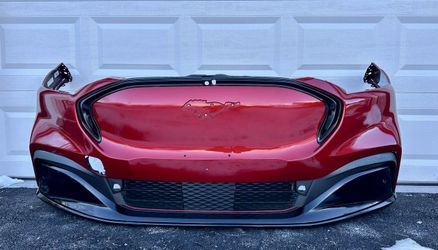 RED FORD MUSTANG MACH - E FRONT BUMPER COVER 2021 2022 2023 2024 2025