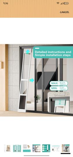 Dog door forma slidig glass door