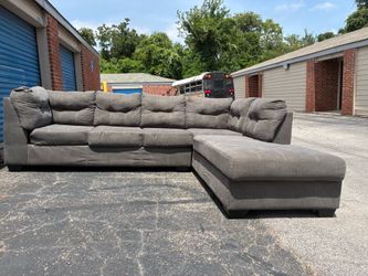 Grey sectional