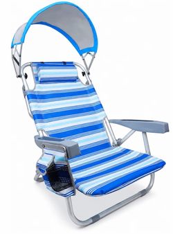 Portable Beach Chair w/ Canopy-New!