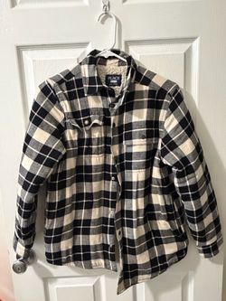 Kid’s Sherpa-Lined Flannel Jacket