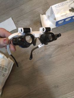 Led watch repair magnifier