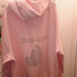 Pink Diamond Encrusted Fadango California Hoodie 