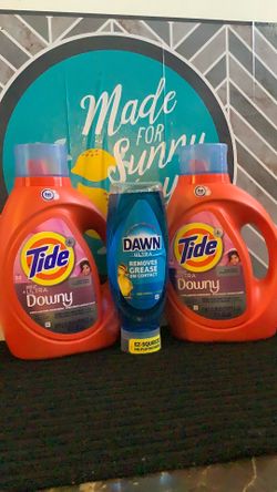 2-Detergent with downy 73oz 1-Dawn dish soap all for $25