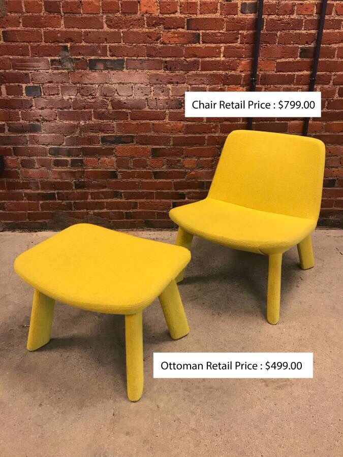 Bludot chair and ottoman