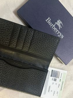 Burberry Black Wallet With COA