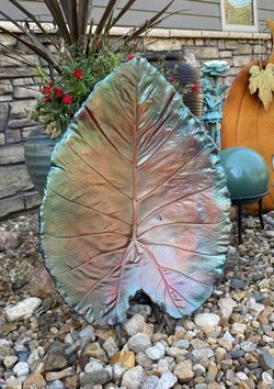 Handmade Cement Leaf