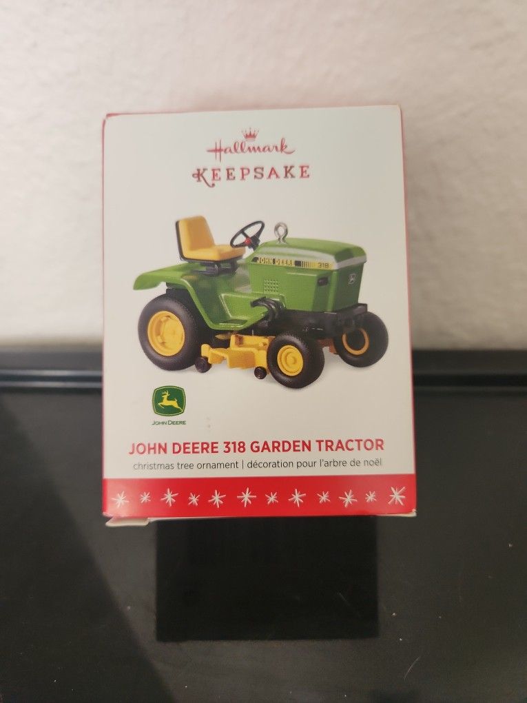 John Deere 318 Garden Tractor Ornament 