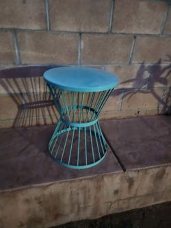 Metal  garden round side table.
