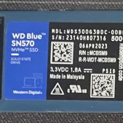 WD Blue SN570 500Gb NVME SSD