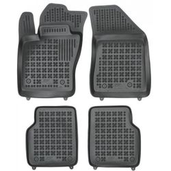 REZAW PLAST Floor Mats For Jeep Compass 2017-2022 All Weather Rubber Mats Molded Black 