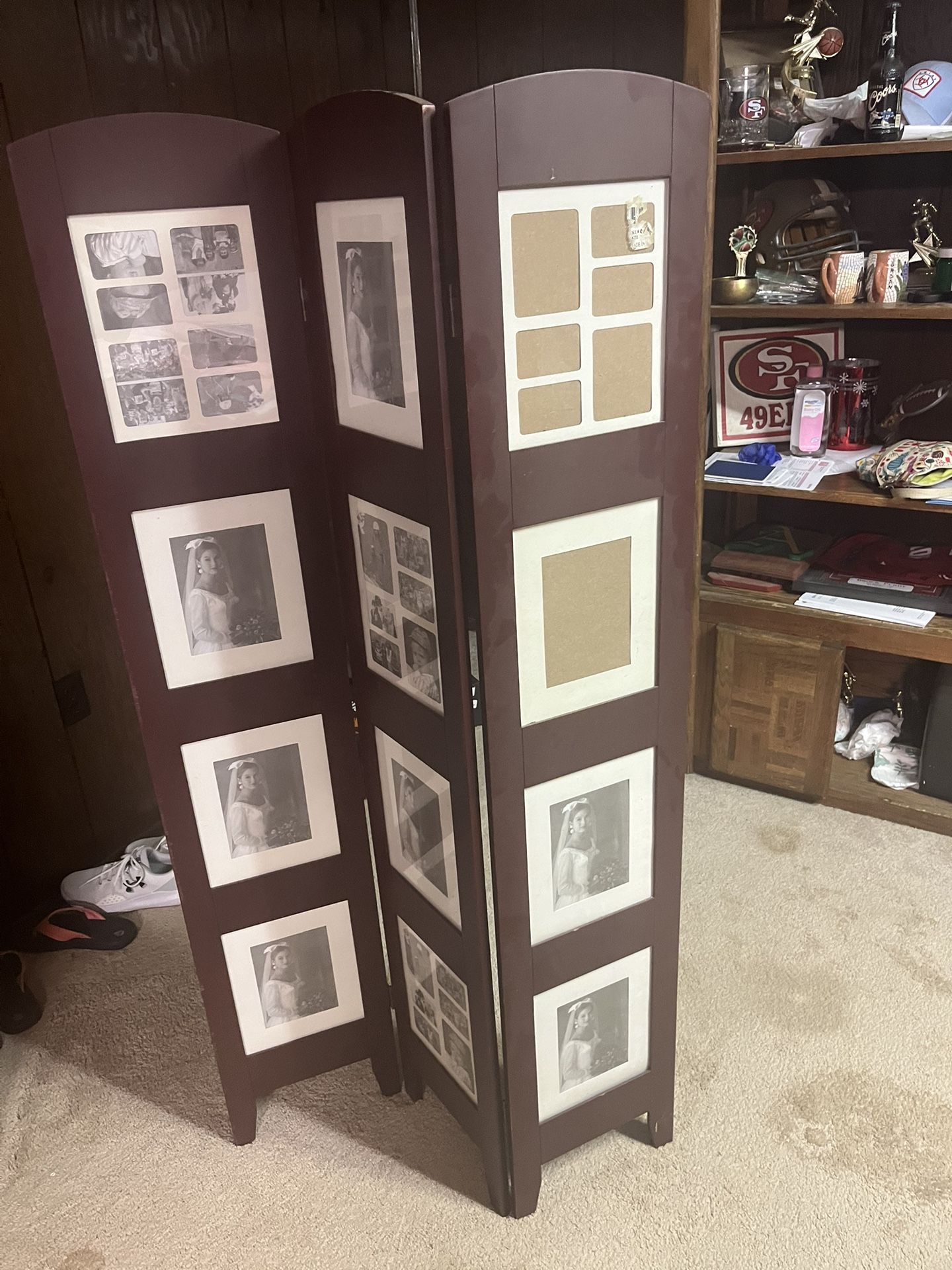 Antique standup picture frame