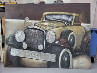 Cuadro 79 x 59 pulgadas. carro