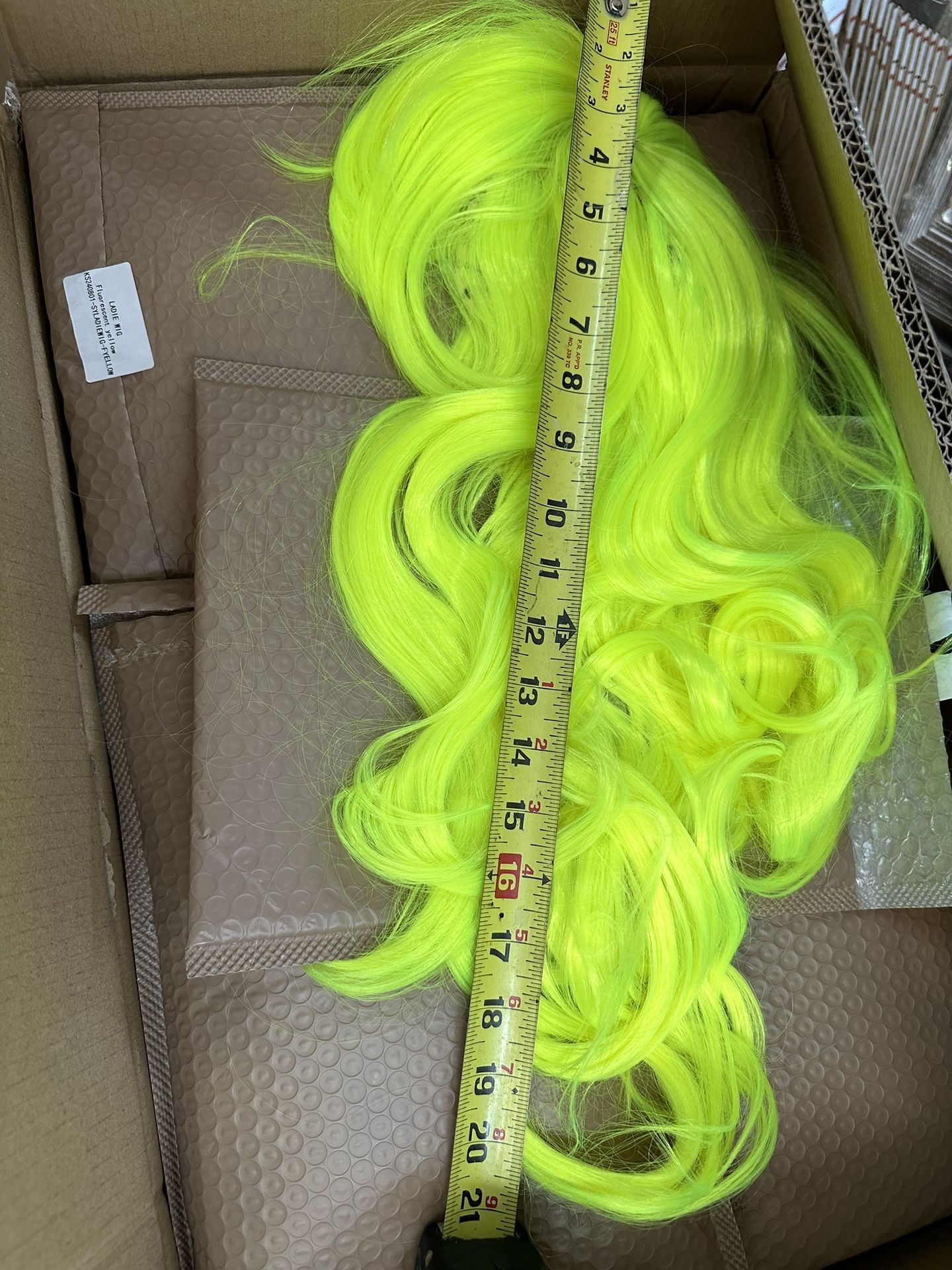 Green Wig Short Curly Wig Lime Green Wig for Women Girls Light Green Wig Heat Resistant Synthetic Wig Hair (Lime Green) Great For Halloween