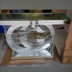 Mirrored Glass Gucci Console Table 