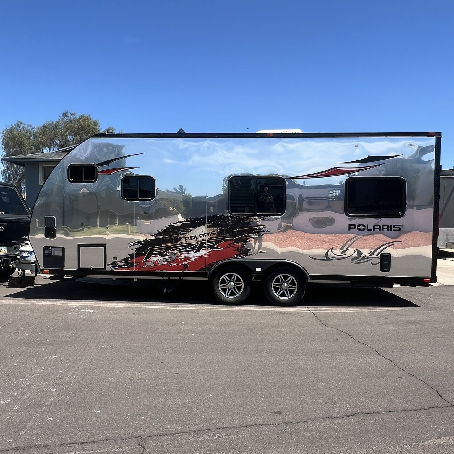 2014 Livin’ Lite Axxess - RZR Polaris Edition Toy Hauler Trailer