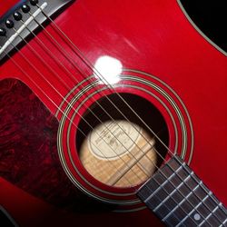 Fender Dreadnought Acoustic Guitar - Crimson