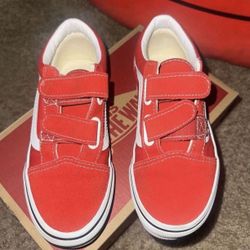 Kids Red Old Skool Vans 
