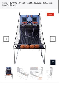 Electric Double Shootout Basketball Arcade Game Set 2 Player