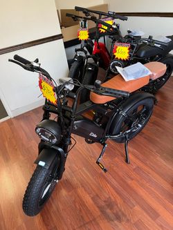 Open Box, Fully Assembled TST X6 Moped Style Electric Bike