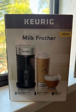 NEW Keurig Milk, Frother Hot And Cold Hot and cold frothing for hot and iced lattes and cappuccinos