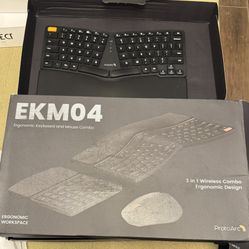 ProtoArc Ergonomic Keyboard and Mouse, EKM04. Teclado y ratón ergonómicos ProtoArc, EKM04