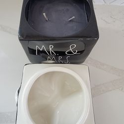 Mr & Mrs Large Candle