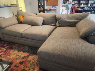 Gray Sectional L-Shaped Couch