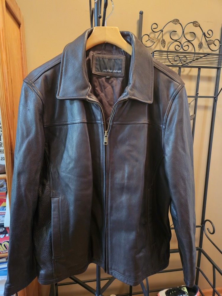 Mens,New,Wilson Leather Jacket(Thinsulate Quilted Lining