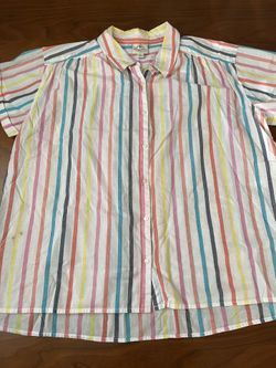 Fun Vintage St.Johns Bay Colorful Top