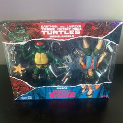 Playmates Toy Michelangelo & Dustin TMNT Stranger Things Action Figure Set 81193