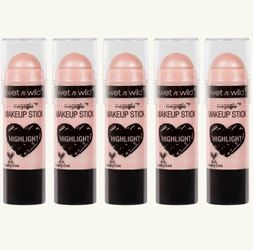 5 Pieces Of Wet n Wild MegaGlo Highlight Makeup Stick, When The Nude Strikes
