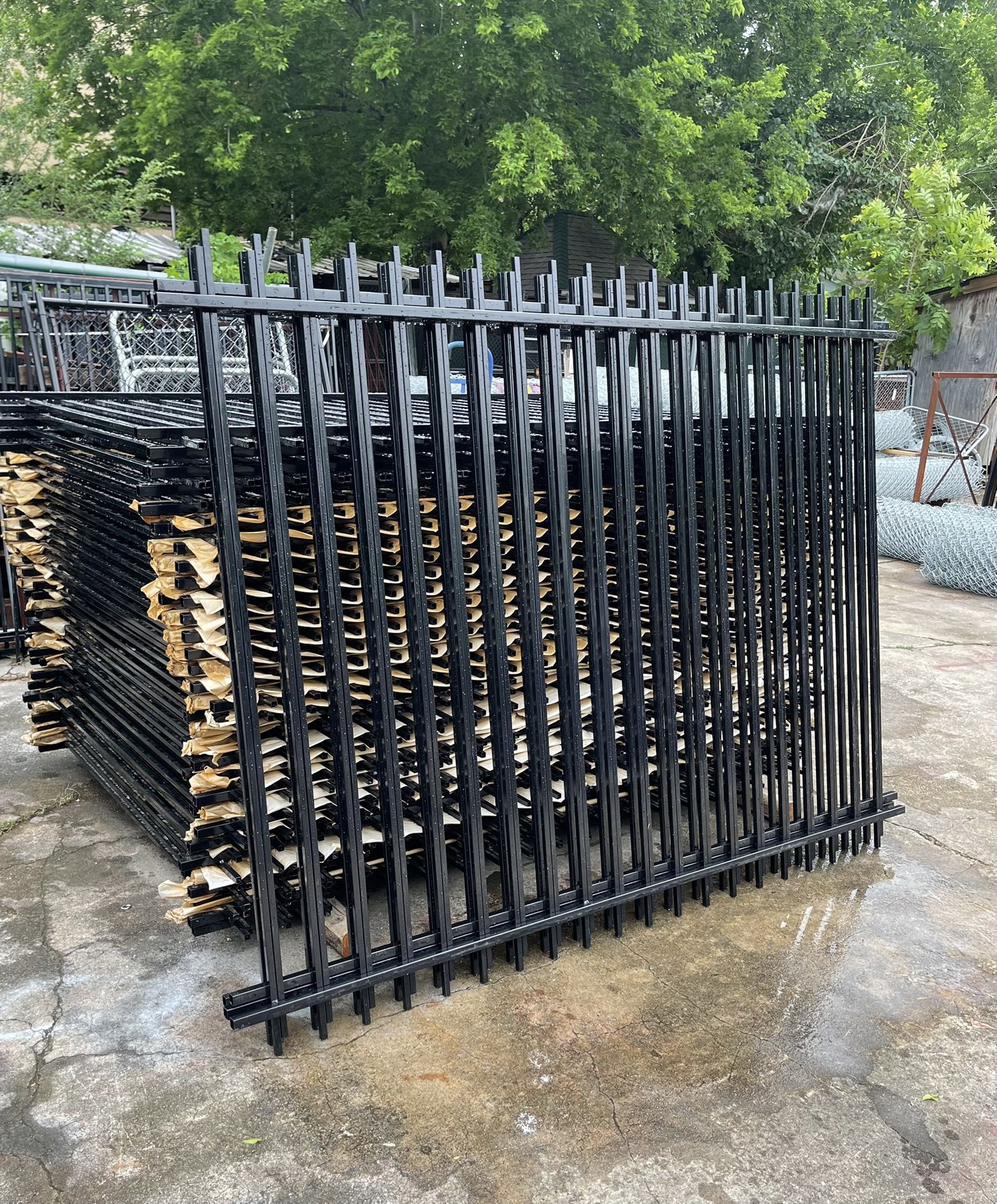 Iron Fence Panel/ 6x8/ Powder Coated