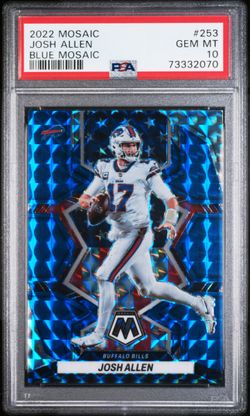 2022 mosaic josh allen blue mosaic 67/99