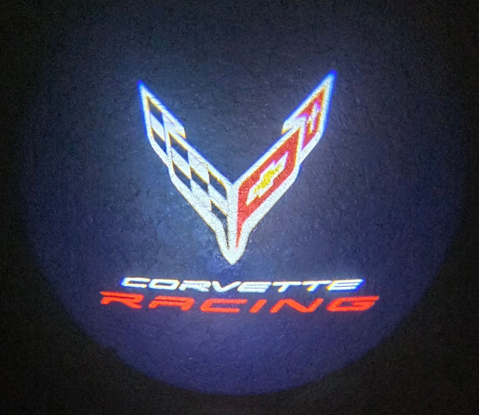 2 Corvette UNIVERSAL WIRELESS LOGO LED PUDDLE DOOR PROJECTOR LIGHTS see all choices sold separately SHIPPING AVAILABLE