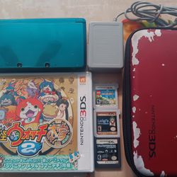 Blue 3ds With Games