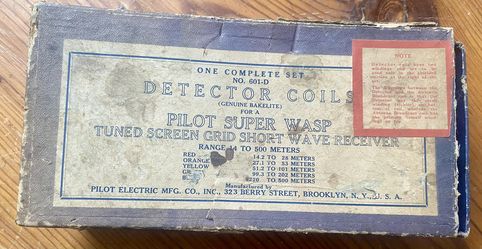 Genuine Bakelite Detector Coils 