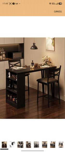 Bar Table and Chairs Set