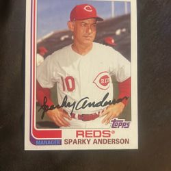 Sparky Anderson Baseball Card