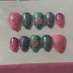 Candy Winter Wonderland Press On Nails